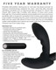 Rechargeable Eternal Prostate Massager Black by Evolved Novelties - view 4