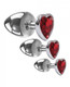Three Hearts Gem Anal Plug Set by Evolved Novelties - Product SKU ENAEWF66582