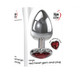 Large Heart Red Gem Anal Plug Adult Sex Toy