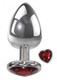 Large Heart Red Gem Anal Plug by Evolved Novelties - Product SKU ENAEWF81262