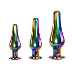 Rainbow Metal Plug Set by Evolved Novelties