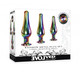 Rainbow Metal Plug Set by Evolved Novelties - view 4
