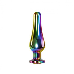 Rainbow Metal Plug Medium by Evolved Novelties