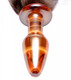 XR Brands Tailz Faux Fox Tail Orange Glass Anal Plug - Product SKU XRAD800