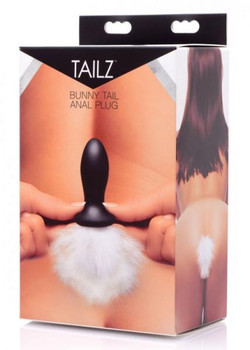 Tailz Bunny Tail Anal Plug Black by XR Brands