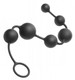 Serpent 6 Silicone Beads Of Pleasure Black by XR Brands