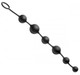 Serpent 6 Silicone Beads Of Pleasure Black by XR Brands - Product SKU XRAE337