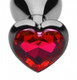 Crimson Tied Heart Gem Steel Plug Best Sex Toy