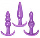 Anal Trainer 3 Piece Anal Play Kit Butt Plugs Purple by XR Brands - Product SKU XRAE538