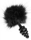 Tailz Black Bunny Tail Anal Plug by XR Brands - Product SKU XRAE563