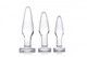 XR Brands Prism Dosha 3 Piece Glass Anal Plug Kit - Product SKU XRAE599