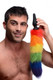 Tailz Rainbow Tail Silicone Butt Plug by XR Brands - view 2