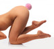 Fluffy Bunny Tail Anal Metal Butt Plug Pink by XR Brands - view 2