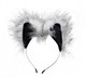 Tailz Grey Wolf Tail Anal Plug And Ears Set by XR Brands - view 4