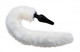 XR Brands Tailz White Fox Tail Anal Plug And Ears Set - Product SKU XRAF603