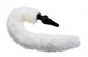 Tailz White Fox Tail Anal Plug And Ears Set by XR Brands - view 3