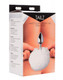 White Fluffy Bunny Tail Anal Plug by XR Brands - view 3