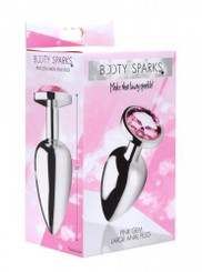 Booty Sparks Pink Gem Large Anal Plug by XR Brands