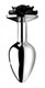 Booty Sparks Rose Butt Plug Large by XR Brands - view 3