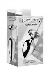 Booty Sparks Clear Gem Large Anal Plug by XR Brands