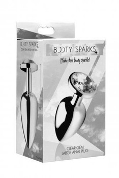Booty Sparks Clear Gem Large Anal Plug by XR Brands