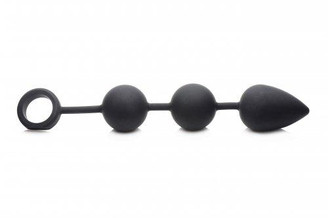 Tom Of Finland Weighted Anal Ball Beads Black Adult Sex Toy