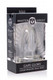 Gape Glory Clear Hollow Anal Plug Large by XR Brands - view 4