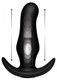 XR Brands Kinetic Thumping 7X Prostate Anal Plug Black - Product SKU XRAF914