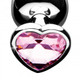 XR Brands Booty Sparks Pink Heart Gem Anal Plug Set - Product SKU XRAG191