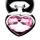 Booty Sparks Pink Heart Gem Anal Plug Set by XR Brands - view 3