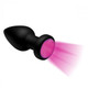 Booty Sparks Silicone LED Plug Vibrating Medium Black by XR Brands - view 4