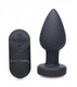 Booty Sparks Silicone LED Plug Vibrating Medium Black by XR Brands - view 2