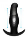 Thump It 7X Rippled Thumping Anal Plug Black by XR Brands - Product SKU XRAG289