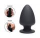 Squeeze-It Silexpan Anal Plug Small Black by XR Brands - Product SKU XRAG329S