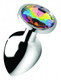 Booty Sparks Rainbow Prism Gem Anal Plug Large by XR Brands - Product SKU XRAG375L