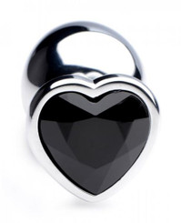The Booty Sparks Black Heart Gem Anal Plug Large Sex Toy For Sale