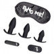 Bang! Backdoor Adventure 3pc Butt Plug Bullet & Blindfold Kit Black by XR Brands