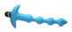 Bang! Vibrating Silicone Anal Beads & Remote Blue by XR Brands