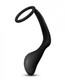 Anal Adventures Platinum Erection Ring Plug Black by Blush Novelties - view 4