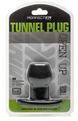 Tunnel Plug Black Medium by Perfect Fit Brand