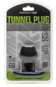 Tunnel Plug Black Medium by Perfect Fit Brand