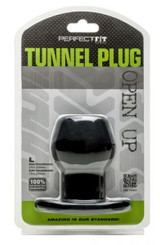 Tunnel Plug Large Black by Perfect Fit Brand