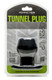 Tunnel Plug Large Black by Perfect Fit Brand