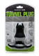 Perfect Fit Brand Double Tunnel Plug Black Medium - Product SKU PERHP07B