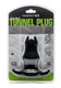Double Tunnel Plug Black Medium by Perfect Fit Brand - view 3