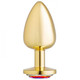 Cloud 9 Gems Gold Anal Plug Large by Cloud 9 Novelties - view 2