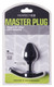 Strap On Master Butt Plug Small Black Best Adult Toys