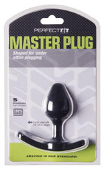 Strap On Master Butt Plug Small Black by Perfect Fit Brand