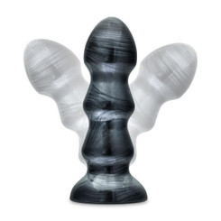 Jet Black Jack Carbon Metallic Black Butt Plug by Blush Novelties