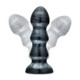 Jet Black Jack Carbon Metallic Black Butt Plug by Blush Novelties